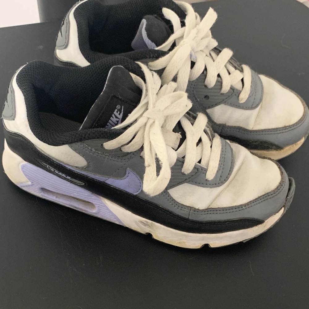 Nike Kids' White, Gray, and Black Sneakers